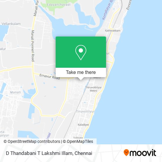 D Thandabani T Lakshmi Illam map