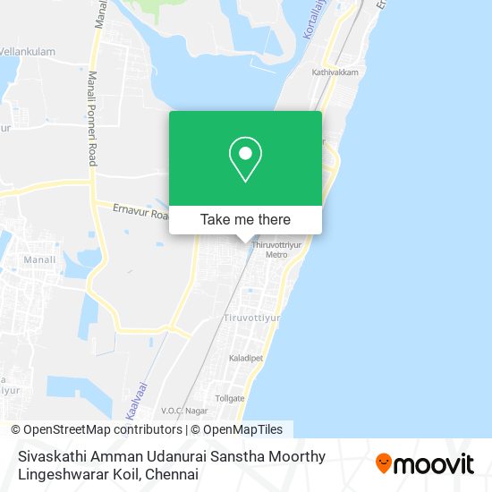 Sivaskathi Amman Udanurai Sanstha Moorthy Lingeshwarar Koil map