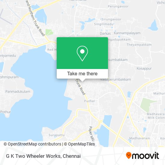 G K Two Wheeler Works map