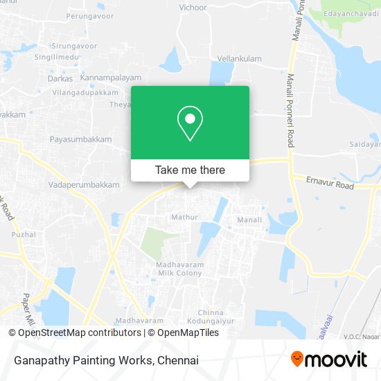 Ganapathy Painting Works map