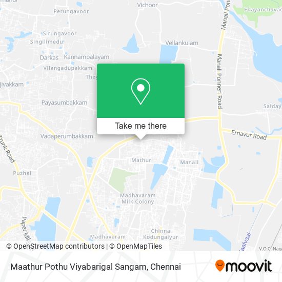 Maathur Pothu Viyabarigal Sangam map