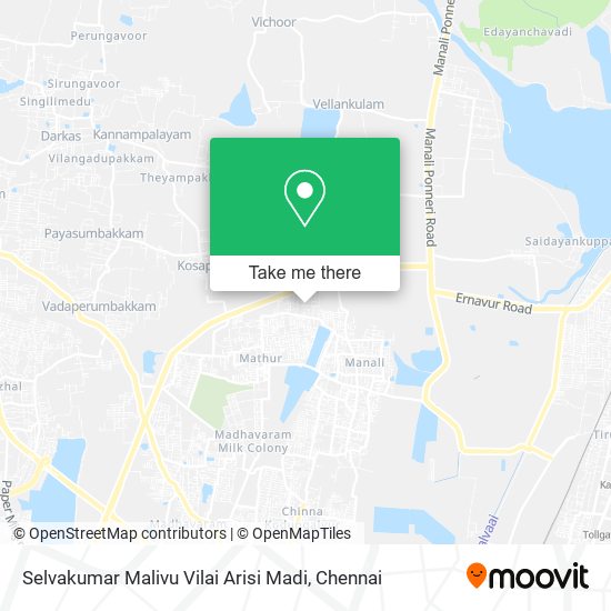 Selvakumar Malivu Vilai Arisi Madi map