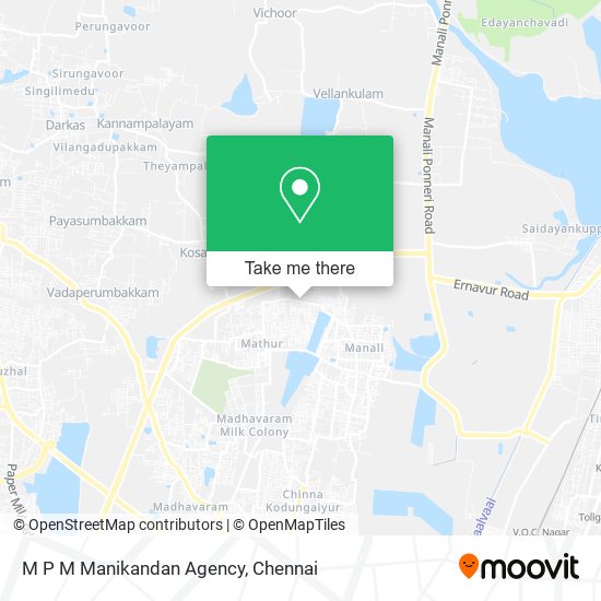 M P M Manikandan Agency map