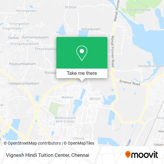Vignesh Hindi Tuition Center map