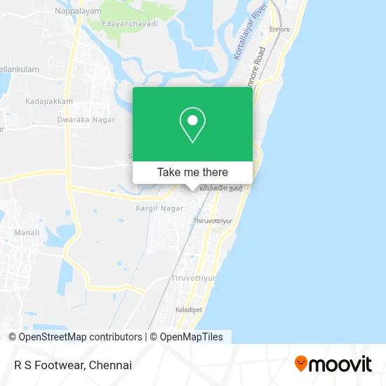 R S Footwear map