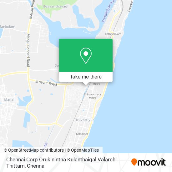 Chennai Corp Orukinintha Kulanthaigal Valarchi Thittam map