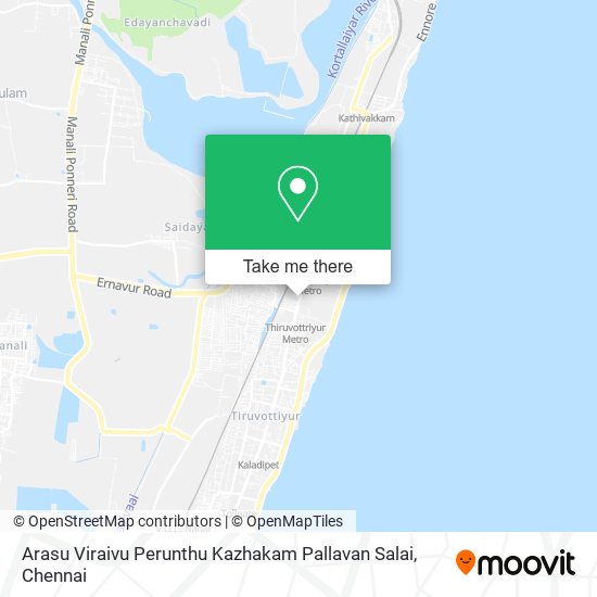 Arasu Viraivu Perunthu Kazhakam Pallavan Salai map
