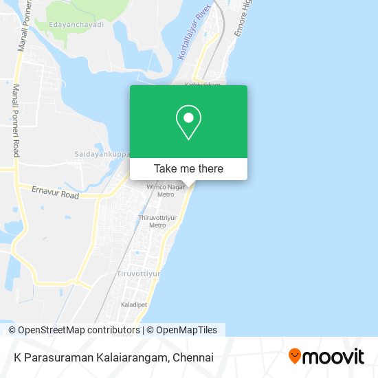 K Parasuraman Kalaiarangam map