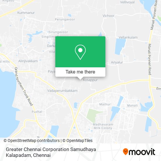 Greater Chennai Corporation Samudhaya Kalapadam map