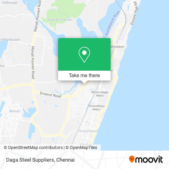 Daga Steel Suppliers map