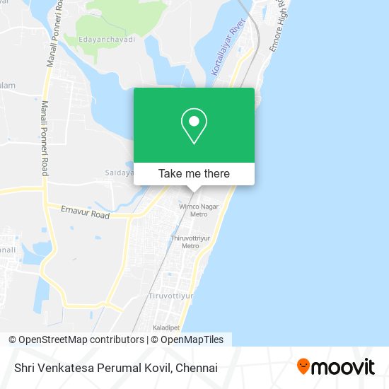 Shri Venkatesa Perumal Kovil map
