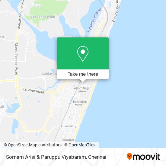 Sornam Arisi & Paruppu Viyabaram map