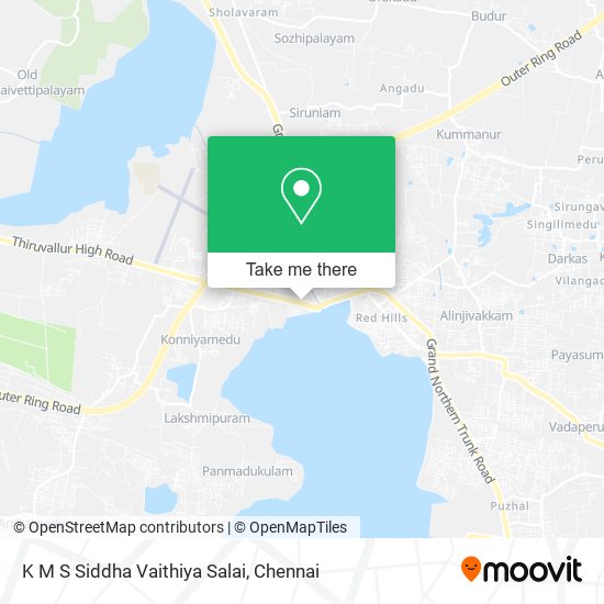 K M S Siddha Vaithiya Salai map