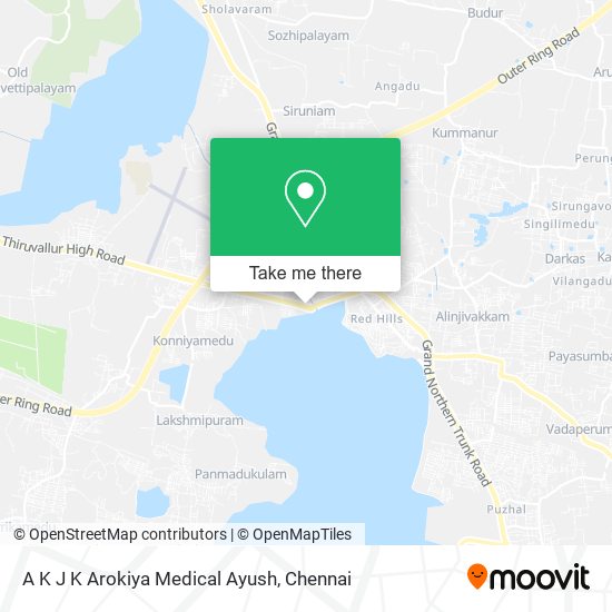 A K J K Arokiya Medical Ayush map