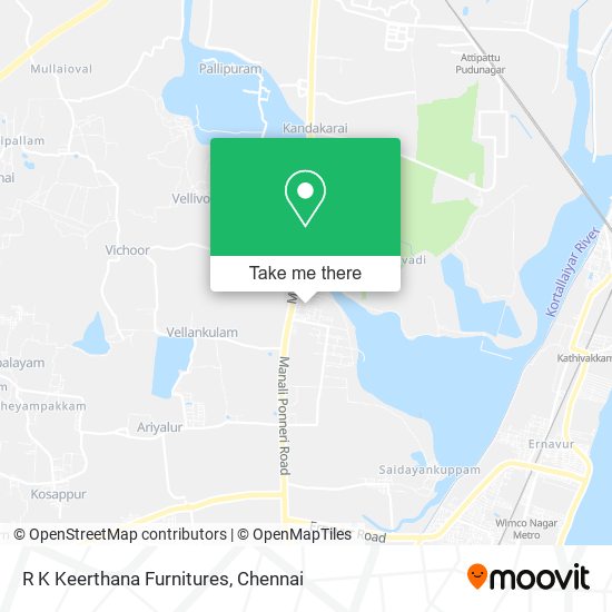 R K Keerthana Furnitures map