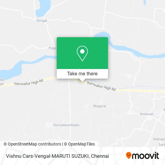 Vishnu Cars-Vengal-MARUTI SUZUKI map
