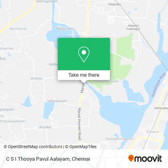 C S I Thooya Pavul Aalayam map