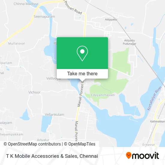 T K Mobile Accessories & Sales map