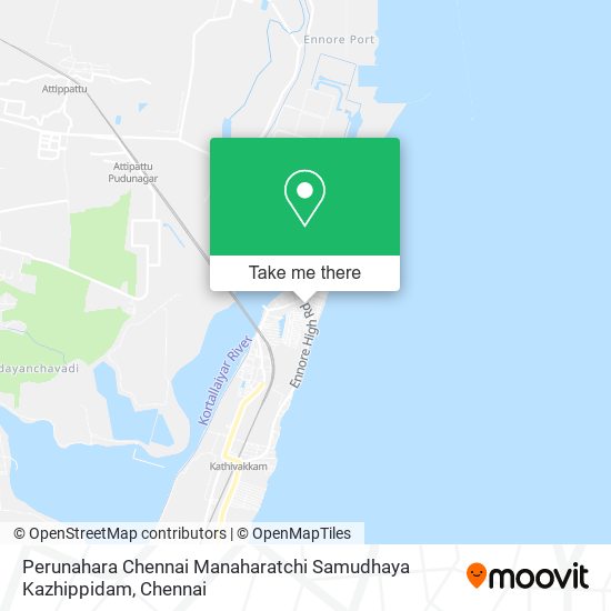 Perunahara Chennai Manaharatchi Samudhaya Kazhippidam map