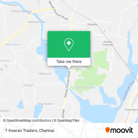 T Keeran Traders map