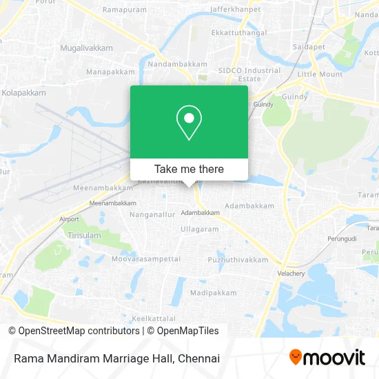 Rama Mandiram Marriage Hall map