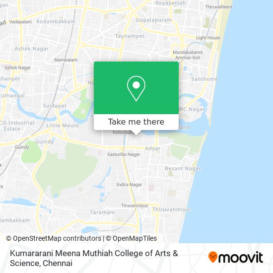 Kumararani Meena Muthiah College of Arts & Science map