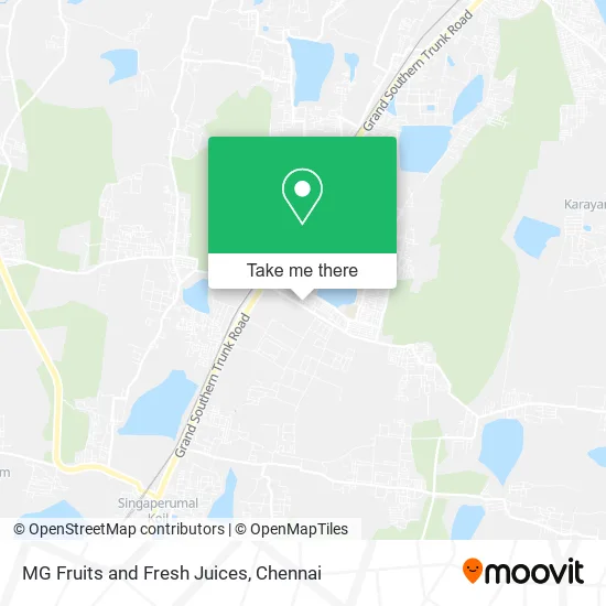 MG Fruits and Fresh Juices map