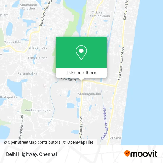 Delhi Highway map