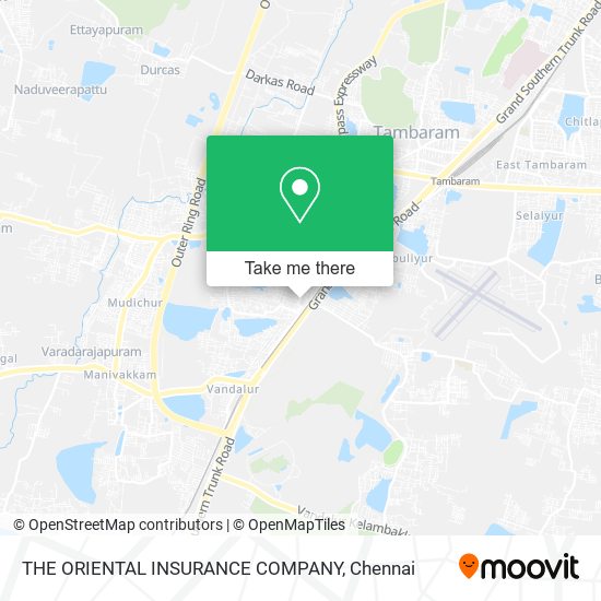 THE ORIENTAL INSURANCE COMPANY map