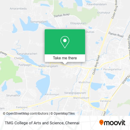 TMG College of Arts and Science map