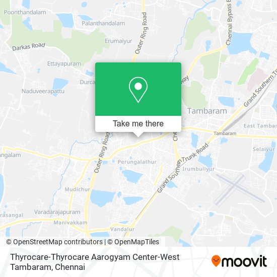 Thyrocare-Thyrocare Aarogyam Center-West Tambaram map