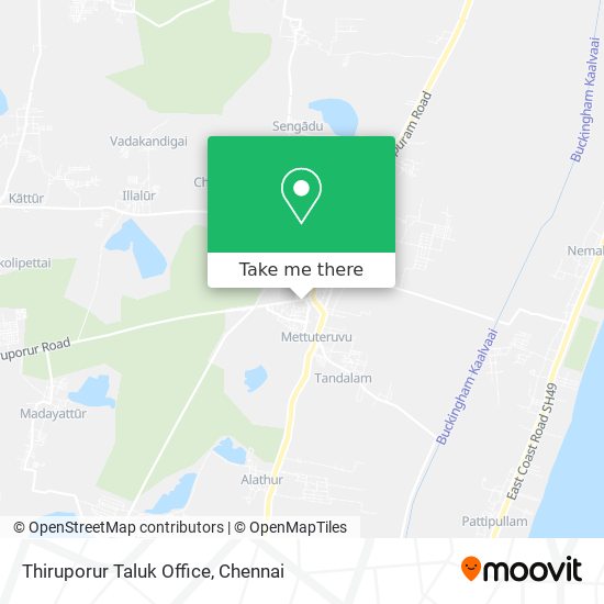 Thiruporur Taluk Office map