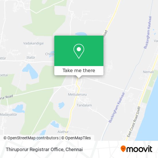 Thiruporur Registrar Office map