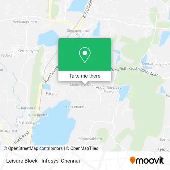 Leisure Block - Infosys map