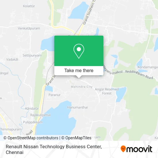 Renault Nissan Technology Business Center map