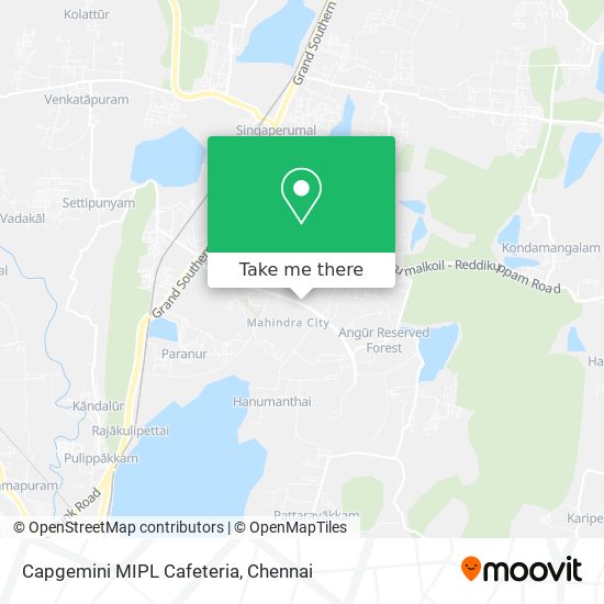 Capgemini MIPL Cafeteria map