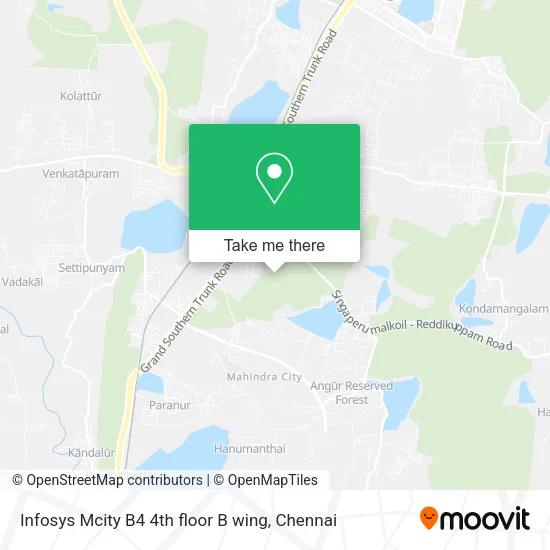 Infosys Mcity B4 4th floor B wing map