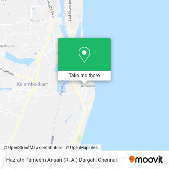 Hazrath Tameem Ansari (R. A.)  Dargah map
