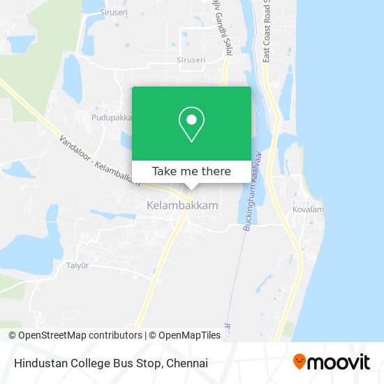 Hindustan College Bus Stop map