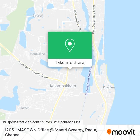 I205 - MASOWN Office @ Mantri Synergy, Padur map