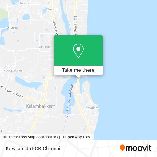 Kovalam Jn ECR map