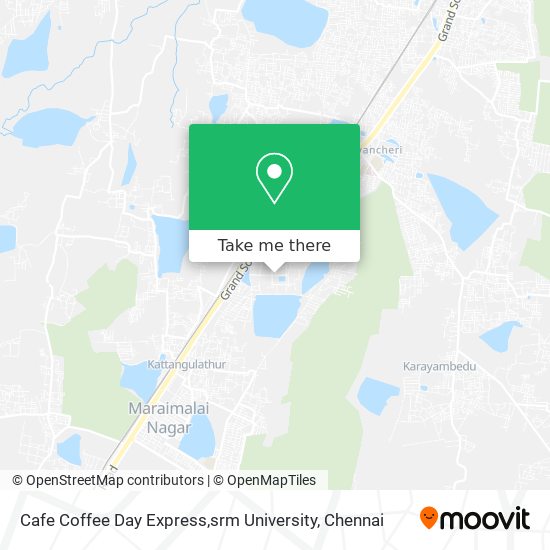 Cafe Coffee Day Express,srm University map