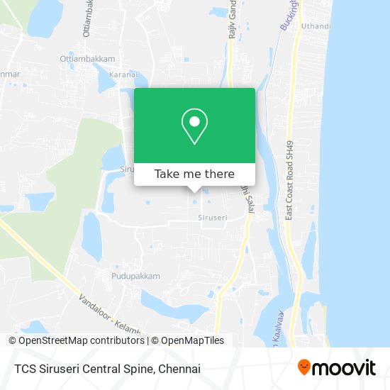 TCS Siruseri Central Spine map