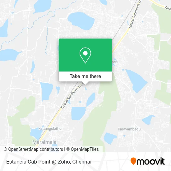 Estancia Cab point @ Zoho map