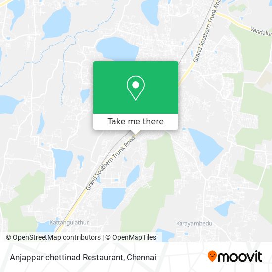Anjappar chettinad Restaurant map
