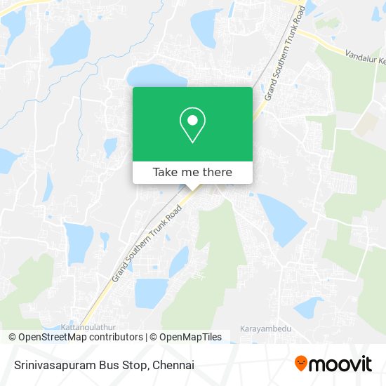 Srinivasapuram Bus Stop map