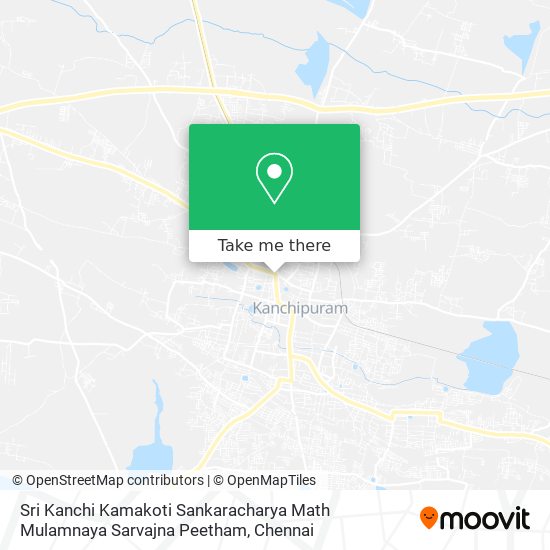 Sri Kanchi Kamakoti Sankaracharya Math Mulamnaya Sarvajna Peetham map