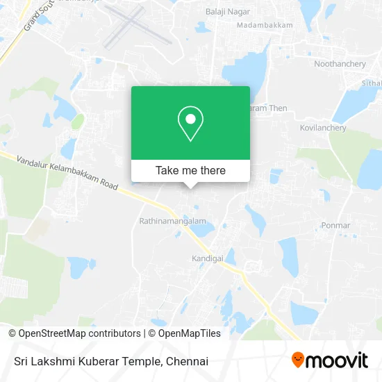 Sri Lakshmi Kuberar Temple map