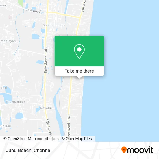 Juhu Beach map