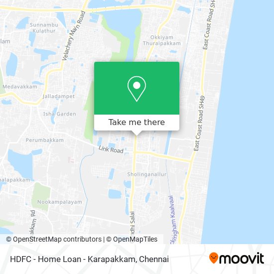 HDFC -  Home Loan - Karapakkam map